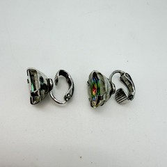 Vintage Sarah Coventry Watermelon Rivoli Clip On Earrings Rare