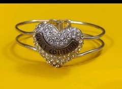 Vintage Juicy Couture Hinged Bangle Bracelet Puffy Heart