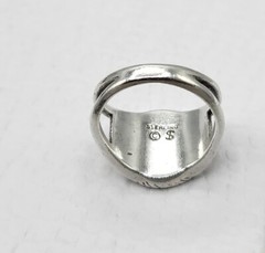 Designer Vintage Shube’s Dakota West Sterling Silver Cherub Angel Ring Size 5