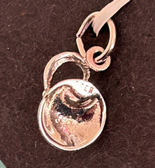Sterling Silver Peach Charm Pendant Georgia Peach NICE