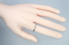 Fab Antique Art Deco Platinum Palladium 2.5mm Floral Wedding Band Ring 1921 6.75