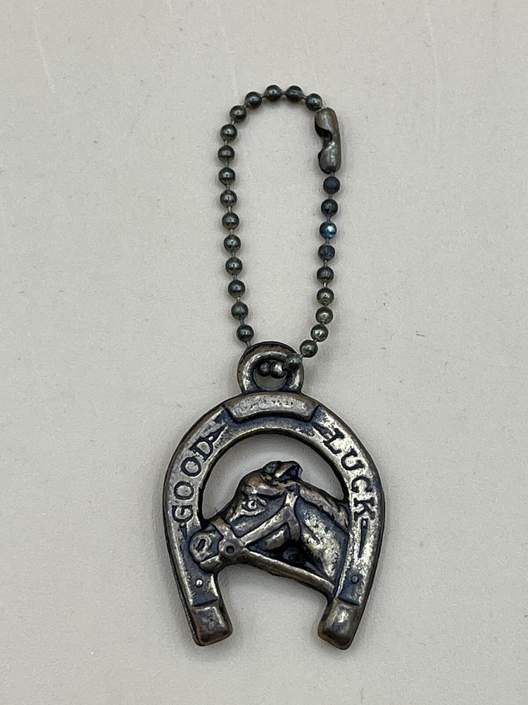“Good Luck” Horseshoe Charm On Chain