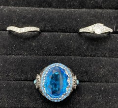 ✨Lot Of 5 Vintage To Now Beautiful Gemstone Estate Rings, All Size 8✨