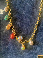 Joan Rivers Hearts & Flowers 24″ Necklace with 7 Charms Original Velvet Case COA