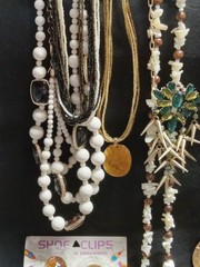 Vintage To Modern Costume Jewlery Lot Earth Tones Necklaces And Bracelets
