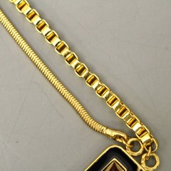 Lanvin Vintage Double Chain Necklace, Classic Necklace, with Tag