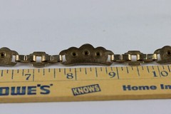 Barclay Gold Tone Choker with Pink Rhinestones, Signed, 58gr