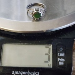 Vintage Sterling Silver Green Turquoise Ring Split Shank Sz 5.5 Southwest Matrix