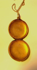 PRISTINE Antique*935*Double Sided*HP ENAMEL GUILLOCHE* 4 CATS* Locket Necklace