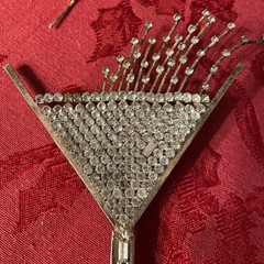 Butler and Wilson Antique Champagne Glass Brooch
