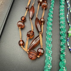 Vintage Necklaces Lot of 9 Beads Plastic Lucite Costume Jewelry