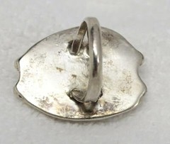 Navajo Old Pawn Silver & Zinc Matrix Turquoise Ring Size 4