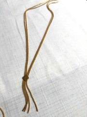 Vintage Gold Tone Necklace 24 Inches 2 Strand – As Pictured -VM127