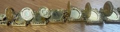 Vintage Arthur Pepper “ART” Filigree Locket Chain Bracelet