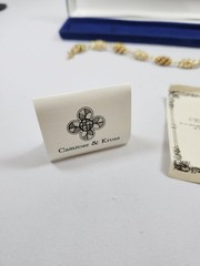 CAMROSE & KROSS JBK Jackie Kennedy Royal Egg Gold Tone/Rhinestone Bracelet w/COA