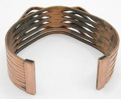 Renoir Signed Cuff Vintage Modernist Bracelet Designer