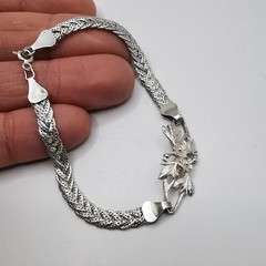Vintage Very Beautiful Bracelet Jewelry,925 Sterling Silver, Handmade,seal, 8,17