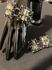 MIDNIGHT MAGIC by SARAH COVENTRY, Earrings & Bracelet Set. Dramatic. Perfect.