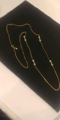 Signed ( SARAH COV ) Vintage Gold Tone Necklace Length – 32in