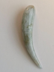 Jade Tusk Pendent 4.5 CM Lighter Green Color