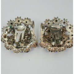 Vintage Mode-Art Art Arthur Pepper Aurora Borealis Brooch & Clip On Earrings Set