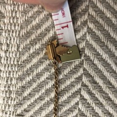 Vintage Chained Collar Tie Pins Maple Leaf Double Heart EUC