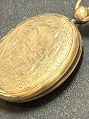 RARE Victorian Post Mortem Mourning Hair Pocket Watch Victorian