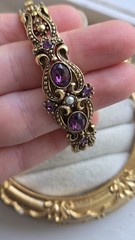 Vintage Avon 1974 Queensbury Amethyst Bracelet