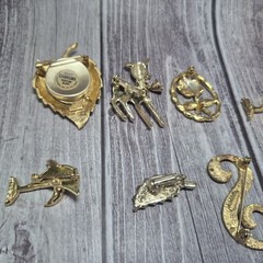 Lot Of 8 Pins Brooches Various Makers