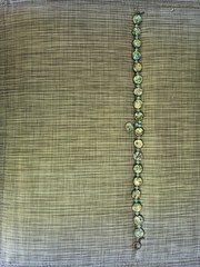 Vintage Abalone Shell And Crystal Necklace. One Of A Kind.
