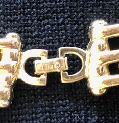 Vintage Christian Dior Gold Tone Mesh Link Choker Necklace 134.65g W/COA Signed