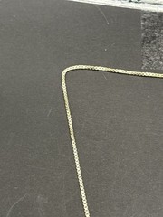 20″ Vintage Sterling Silver Coral Pendant 6 Grams G22