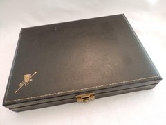 Vtg Lot #3 Men’s Jewelry Box Cuff Links Tie Clips Swank Kreisler Craft Unsigned