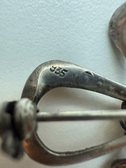 Vintage Sterling Marcasite Bow Pin (3068)