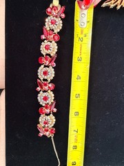 Vintage Juliana D&E Red Rhinestone Owl Parure Bracelet Brooch Earrings