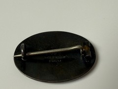 VTG Aksel Holmsen Sterling Silver Enamel Brooch Norway Norwegian Guilloché