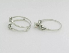 2Ct Art Deco Style Lab-Grown Diamond 14K White Gold FN Wedding Bridal Ring Set