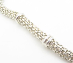925 Sterling Silver Shiny Polished Hollow Round Link Chain Necklace NE1481