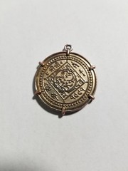 Garuda & Lotus Nepalese Amulet Pendant Hindu Buddhist Talisman Bimetallic