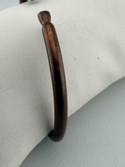 Vintage Copper Open Cuff Bracelet Rustic Patina Heavy Size 7.25