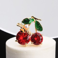 Personality, fashion high-end creativity cherry brooch Women Men Jewelry Gift