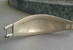 Vintage Alpaca Mexico Floral Bracelet Silver-Tone Abalone & Mother Of Pearl