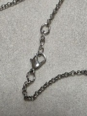 Gorgeous Vintage Silver Tone Crystal Circle Necklace 20 Inch