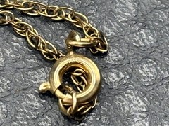 HUGE Vermeil Sterling Silver Cross Pendant And Gold Filled Chain Necklace 28”