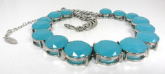Coldwater Creek Riviere Necklace Anna Wintour Blue Crystal Collar Vogue Editor