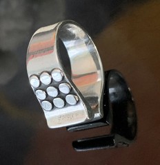 RARE 1968 VINTAGE MODERNIST ANNA GRETA EKER NORWAY STERLING SILVER “KNOT” RING