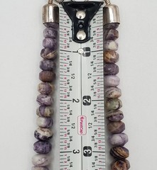 VTG 925 DTR Mine Finds Jay King Necklace 21in Dream Chevron Amethyst Rondelles