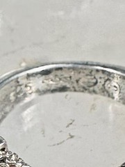 Harley Davidson ring biker chain pinky band size 5.50 sterling silver women