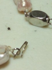 Vintage Natural Lavender Pearl Strand 32 In 33 Pearls White Gold Plated Clasp E1