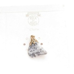 Vintage Blue Grey Granite Gemstone Charm